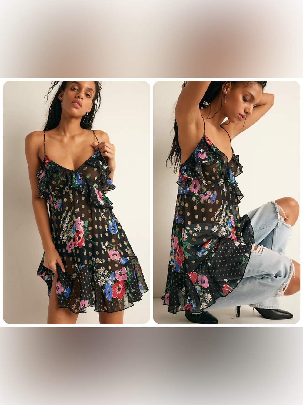 Free People FP One Rosalie Mini Slip Dress